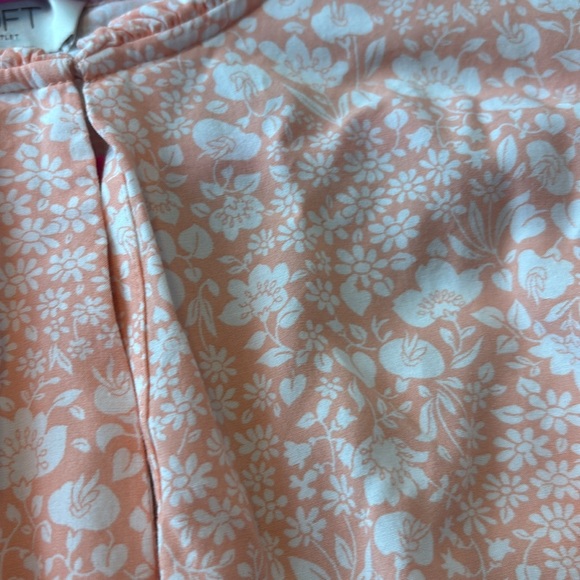 Loft Lightweight Peach Colored Floral Dress - Picture 12 of 12